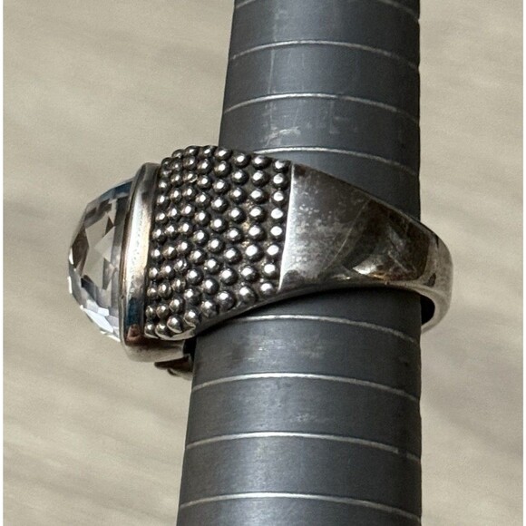 Michael Dawkins Size 9 Sterling Silver Clear Quartz Ring - Picture 3 of 8